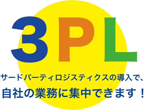 サードパーティロジスティクスの導入で、自社の業務に集中できます！