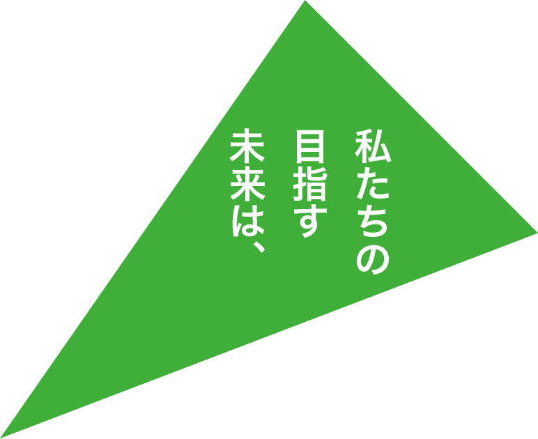 私たちの目指す未来は、